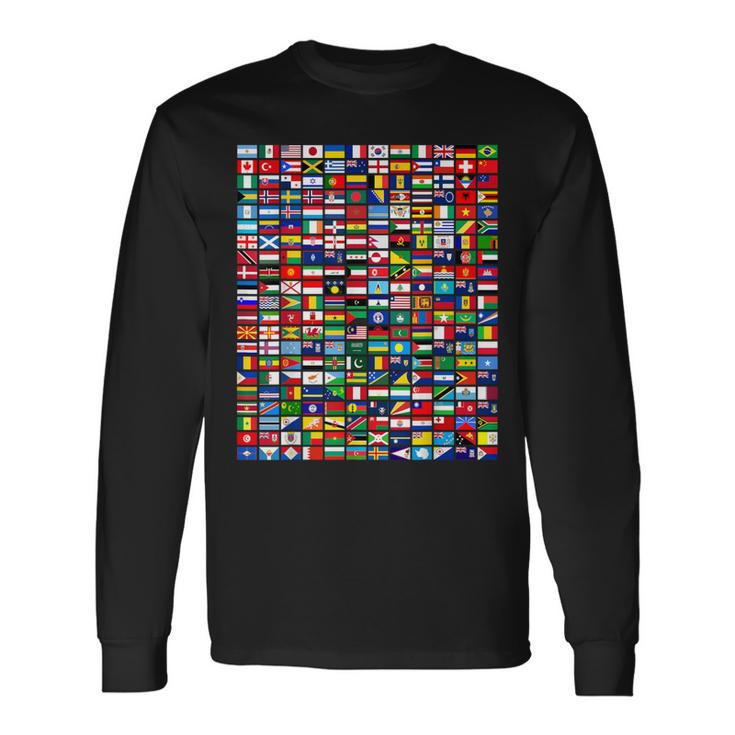 Banderas Del Mundo Banderas Internacionales Banderas De País Para Niños Camiseta de manga larga Ideas de regalos