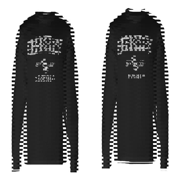 Berkeley California Ca ヴィンテージ アスレチック スポーツデザイン 長袖Tシャツ