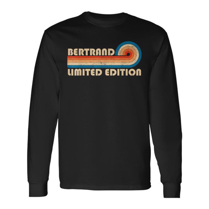 Bertrandurname Retrointage 80S 90S Birthday Reunion T-shirt à manches longues