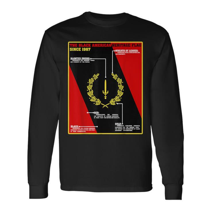 Black American Heritage History Month Symbolic Flag Meaning Long