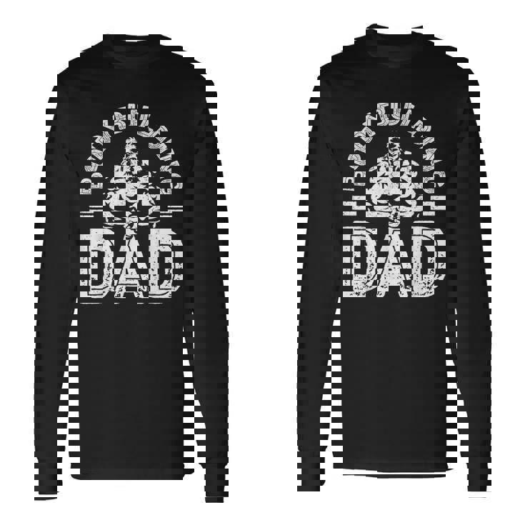 Bodybuilding Dad シャツ メンズ マッスルジム トレーニング ボディビルダー 長袖Tシャツ