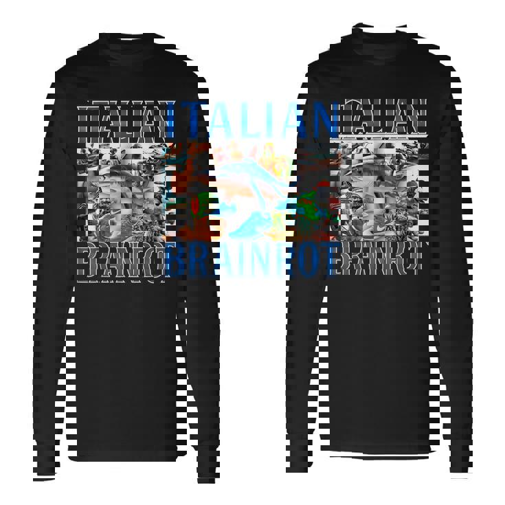 Brainrot Italian Camiseta de manga larga