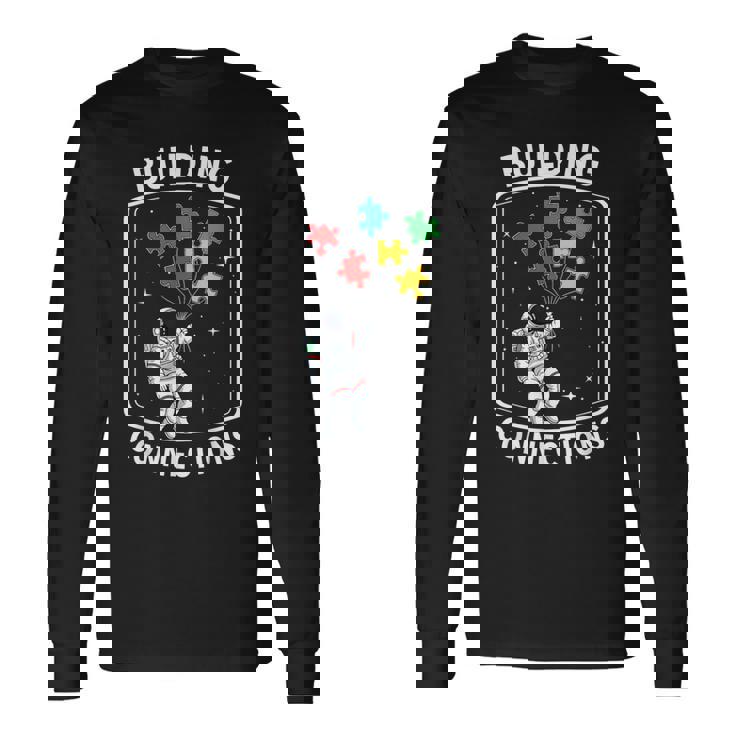 Building Connection Astronaut Autism 長袖Tシャツ