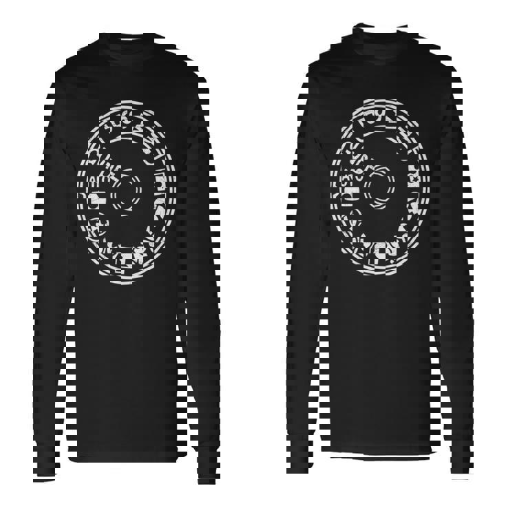 Camera Mode Dial De Fotografía Manga Larga Camiseta de manga larga