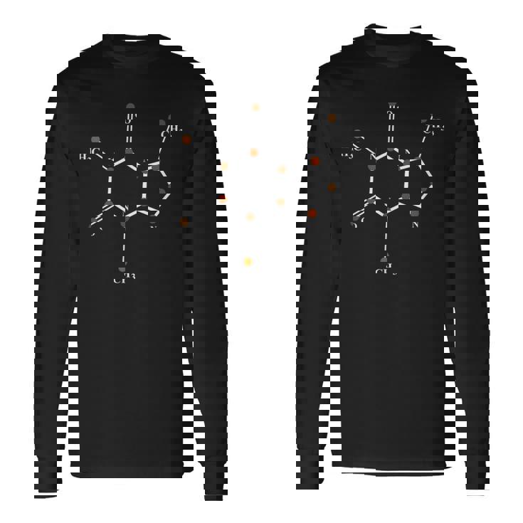 Chimie Des Molécules De Caféine T-shirt à manches longues