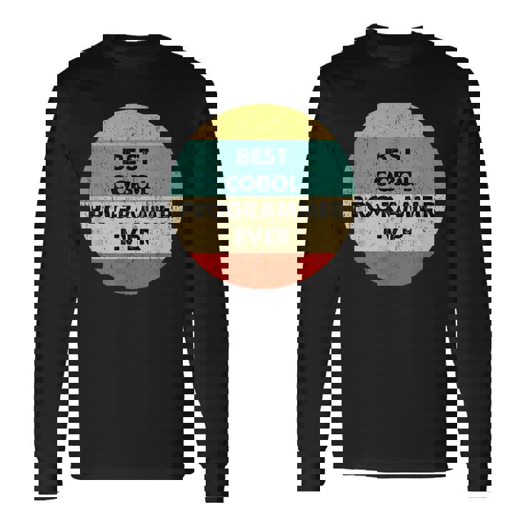 Cobol プログラマーシャツ 史上最高のコボルプログラマー 長袖Tシャツ
