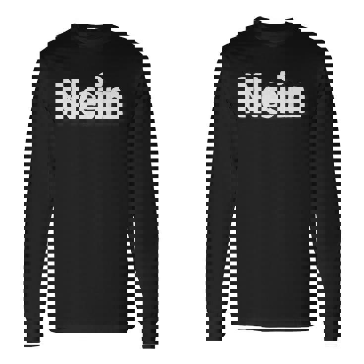 Cool Nope 引用句 ドイツ語で「No Or Nope」と言う人のための一言 長袖Tシャツ