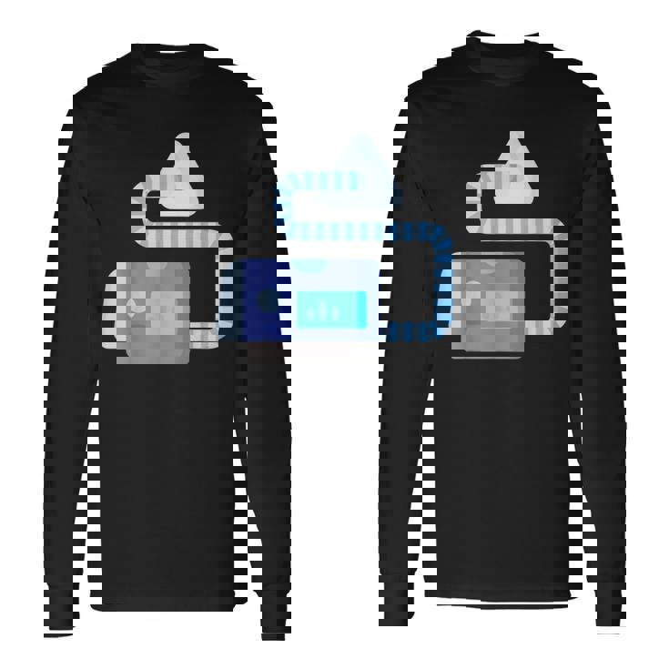 Cpap Life 面白い睡眠時無呼吸 長袖Tシャツ