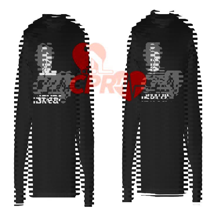 Cpr インストラクターシャツ Ems ボランティア ナースライフセーバー ギフト 長袖tシャツ 長袖Tシャツ