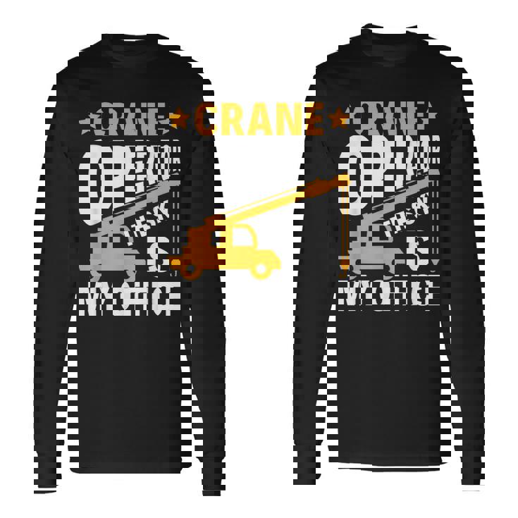 Crane Whisperer 面白いクレーン オペレーター 長袖Tシャツ