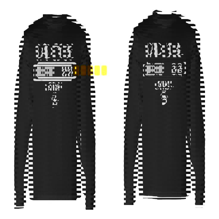 Dad To Be 2026 New Dad Loading 2026 Daddy To Be Maglietta a maniche lunghe