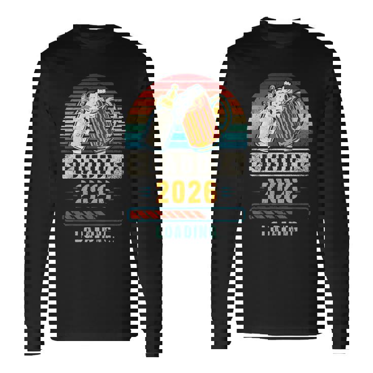 Daddy 2026 Annuncio Di Un Bambino Papà In Attesa Maglietta a maniche lunghe