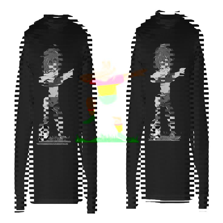 De Fútbol Bolivia Con Bandera Boliviana De Fútbol Para Niños Y Hombres Camiseta de manga larga