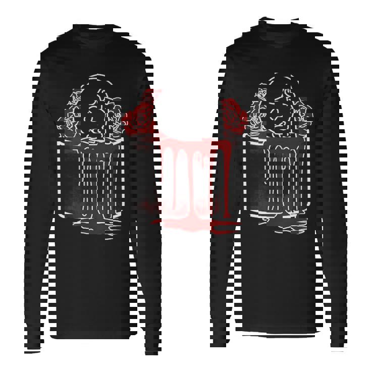 Deathcake バースデーケーキテーマ ケーキローズ ハロウィン 長袖Tシャツ