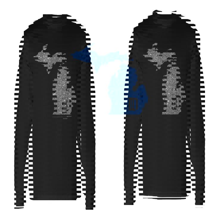 Detroit Michigan Shirt Motor City D Mitten T-Shirt Long Sleeve T-Shirt