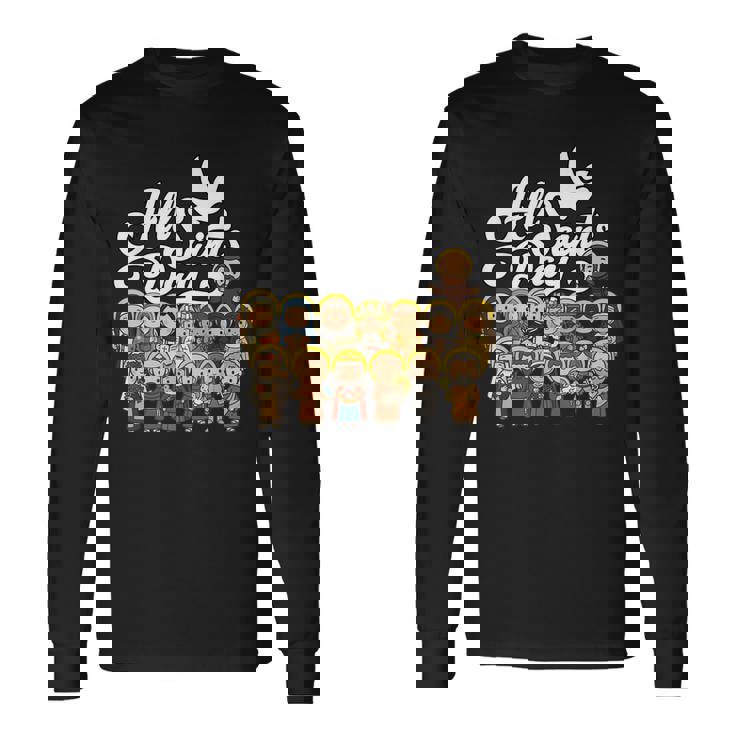 Día De Todos Losantos Católicoan Francisco Antonio Juana Camiseta de manga larga