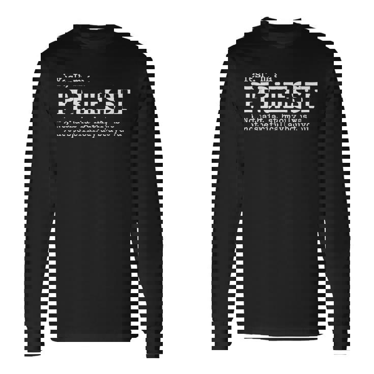 Divertida De Regalo Deacerdote Católico Camiseta de manga larga