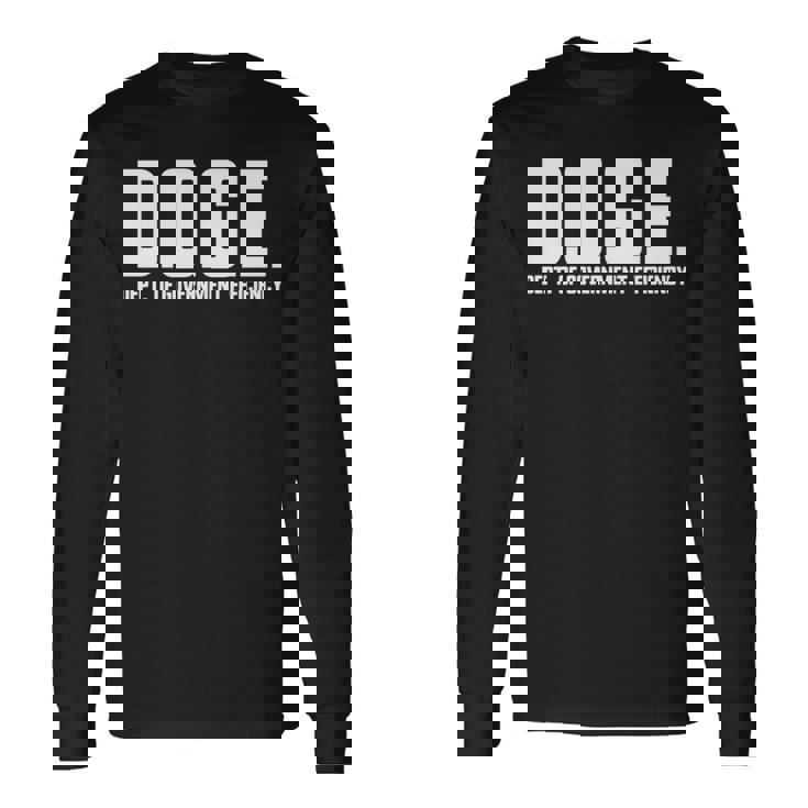 DOGE 政府効率省 Doge 長袖tシャツ 長袖Tシャツ