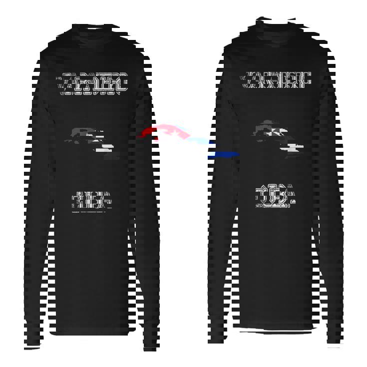 Drapeau Rétroaradero Cubaieilli T-shirt à manches longues