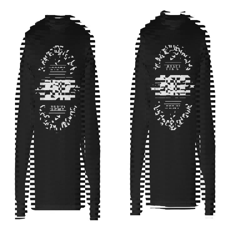 Edición Limitada 2012 Cumpleaños 2012 Nacido En 2012 Camiseta de manga larga