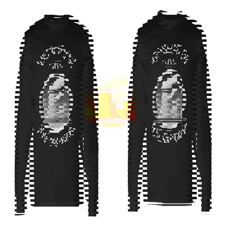 Energía Nuclear Cotización De La Energía Nuclear Renovable Camiseta de manga larga