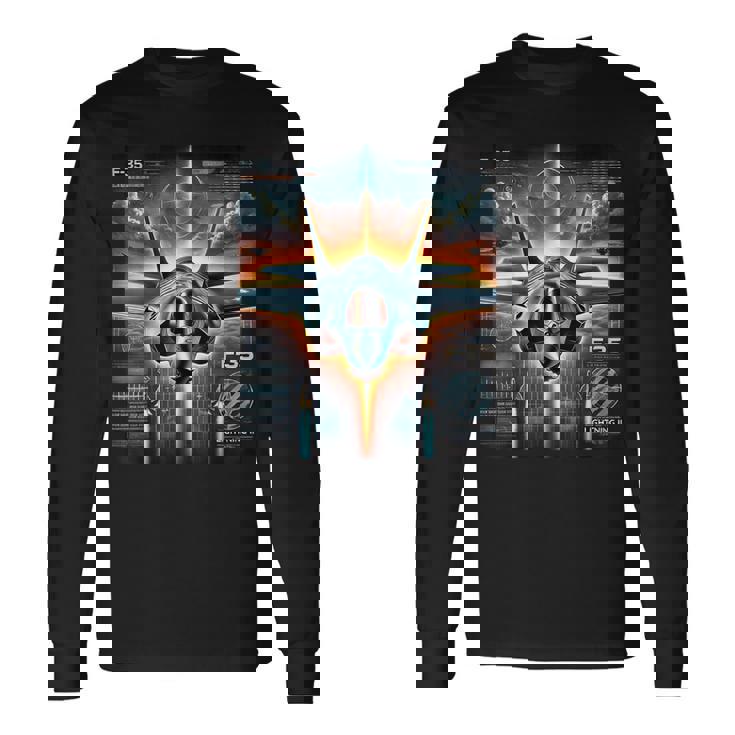 F-35 ライトニングii 戦闘機 長袖Tシャツ