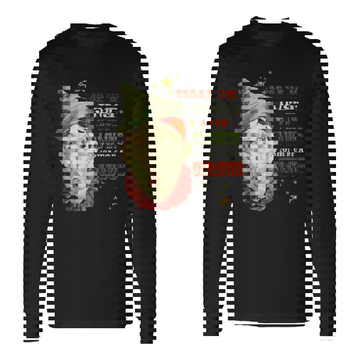 Few Payasos Cortos De Un Circus Manga Larga Camiseta de manga larga