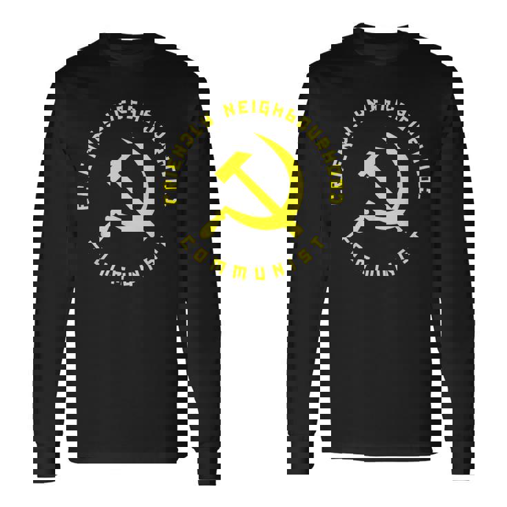 Friendly Neighbourhood Communist 面白い共産主義 長袖Tシャツ