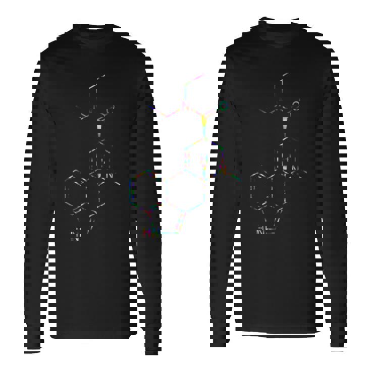 Lsd Moleculeサイケデリックシャツ 長袖Tシャツ