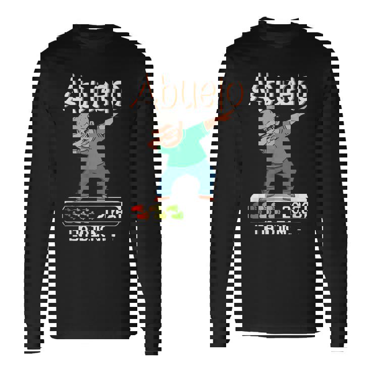 Futuro Abuelo 2026 Loading Bebé Nieto Ascendido A Abuelo Camiseta de manga larga