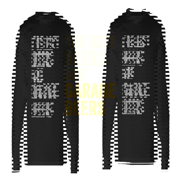 Garage Beer The Best Beer Drinking Mechanic Car Guy Vintage Long Sleeve T-Shirt Gifts ideas