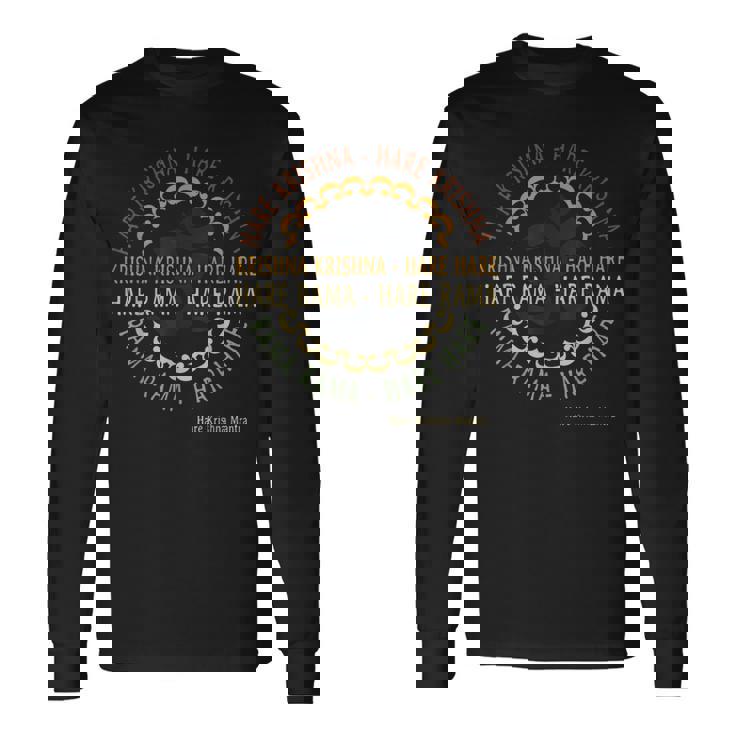 Hare Krishna シャツ スピリチュアル ハレ クリシュナ マントラ 長袖Tシャツ