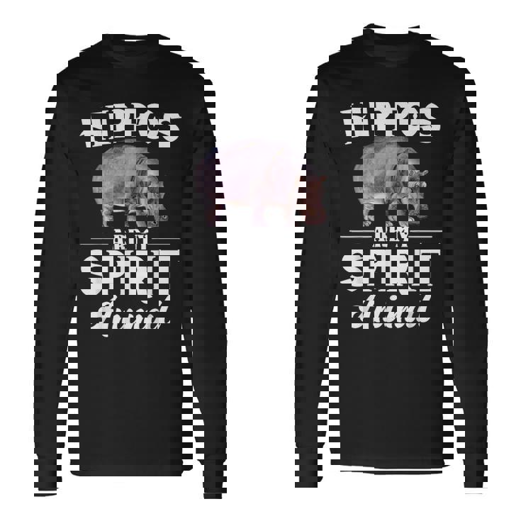Hippos Are Mypirit アニマルシャツ – Hippos Lover 長袖Tシャツ ギフトのアイデア