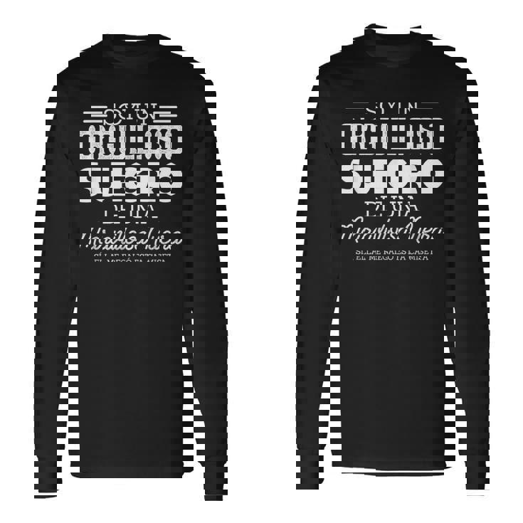 Hombre Idea De Regalo De Nuera Para Unuegro Camiseta de manga larga