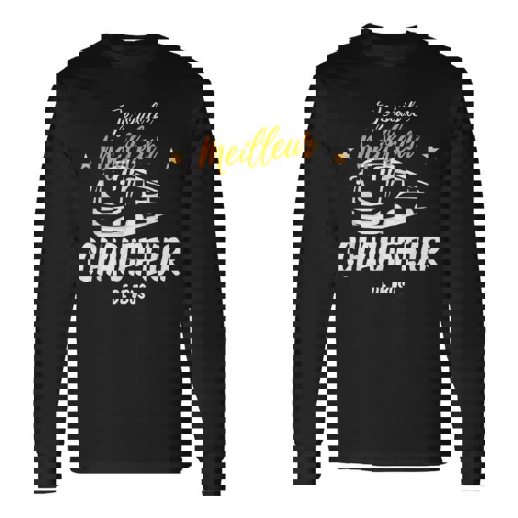 Homme Jeuis Le Meilleur Chauffeur De Bus T-shirt à manches longues