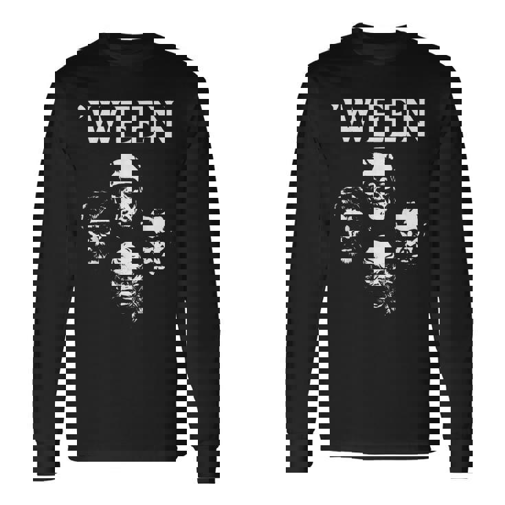 Horror Movie Halloween Classic Monster Costume Party Long Sleeve T-Shirt