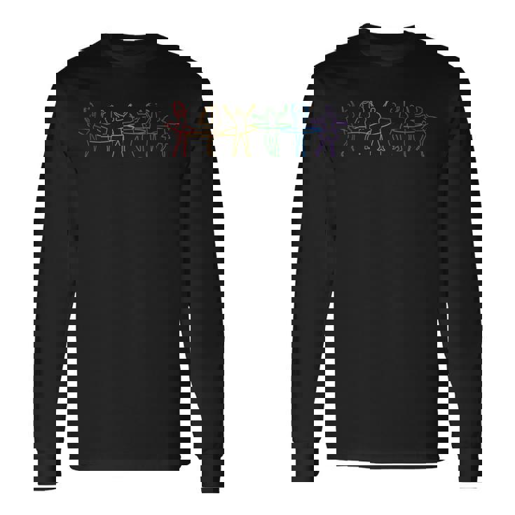 Hula Hoop LGBT Rainbow Hoop Dancer Hooping Hooper Hula Hoop Long Sleeve T-Shirt