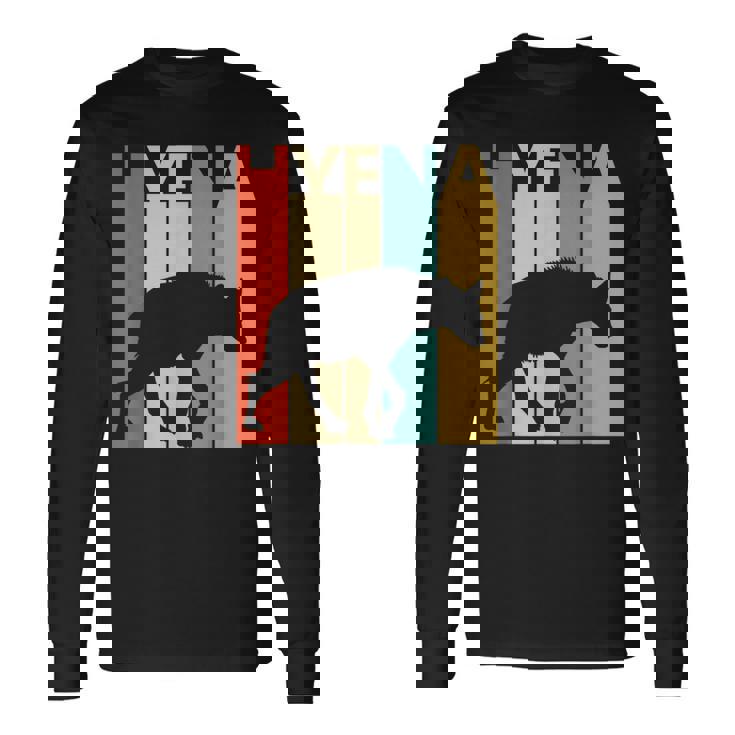 Hyena ハイエナ 動物 長袖Tシャツ