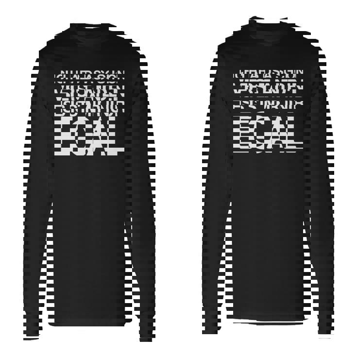 Ich Hab Daschonerstanden 面白いドイツ語の言葉 長袖tシャツ 長袖Tシャツ