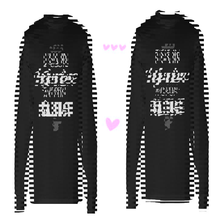 Idée Cadeau Infirmière Râleuse Humour T-shirt à manches longues