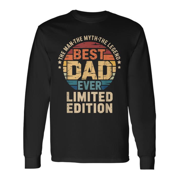 Il Miglior Papà Diempre In Edizione Limitataintage Maglietta a maniche lunghe Ideas de regalos