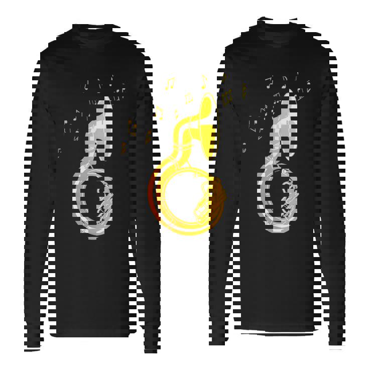 Image Pour Joueurousaphone Et Fanfare Pourousaphone T-shirt à manches longues