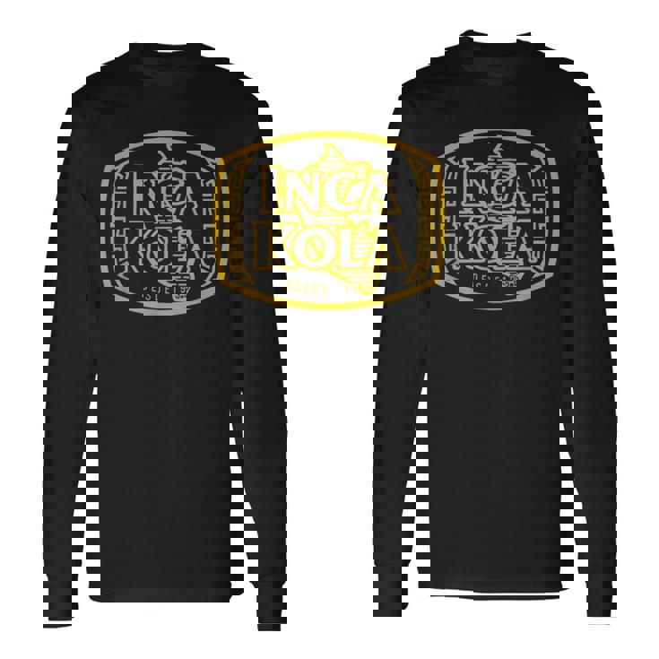 Inca Kola ペルーゴールデンコーラ バブルガムクリーム ソーダ ゴールド 長袖Tシャツ