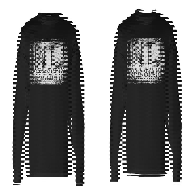 Intj パーソナリティタイプ 内向的 Intj 長袖Tシャツ