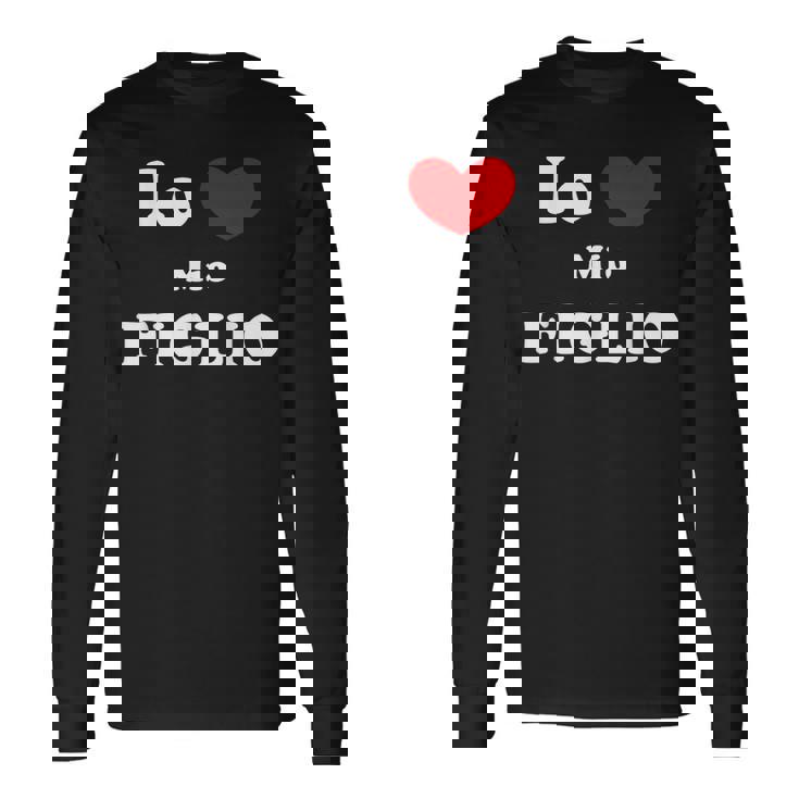 Io Amo Mio Figlio Io Cuore Mio Figlio Maglietta a maniche lunghe