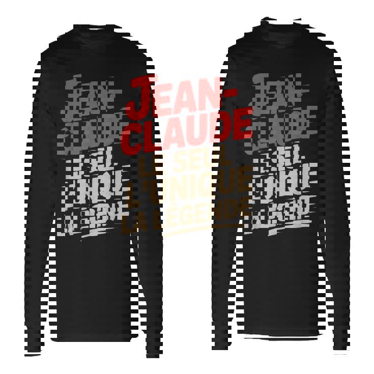 Jean Claude Homme Humour Idée Cadeau Humoristique Drôle T-shirt à manches longues