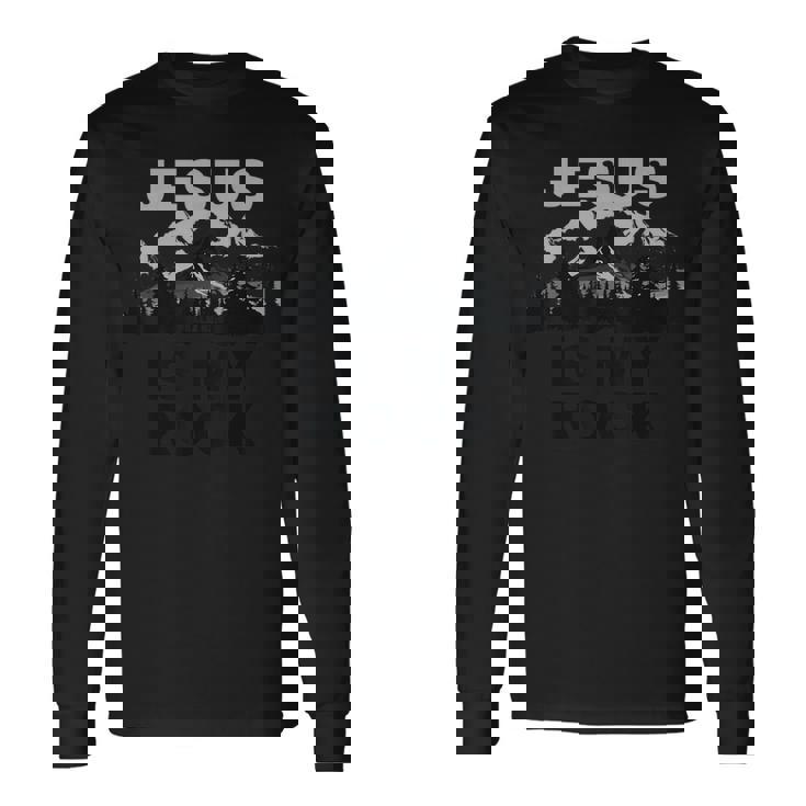 Jesus Is My Rock – Psalm 62 長袖Tシャツ