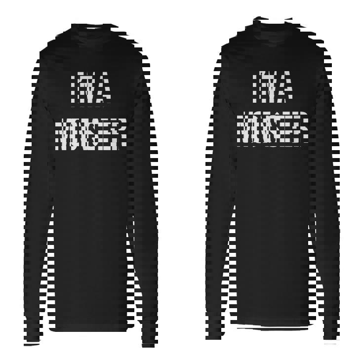 Jeuis Un Monstre T-shirt à manches longues