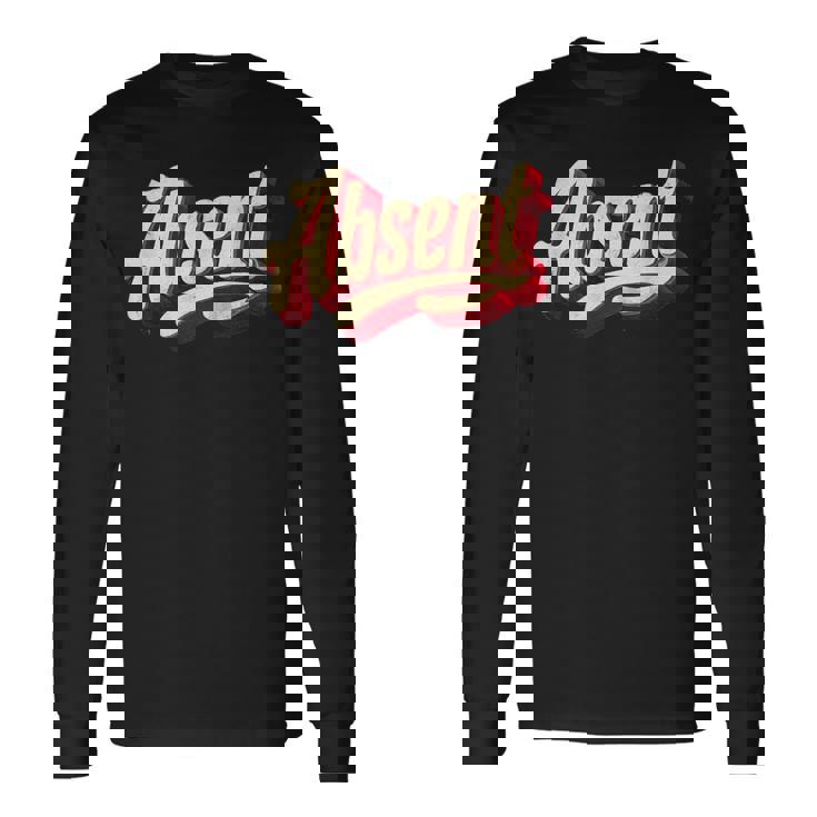 Joli Costume Emblème Absent T-shirt à manches longues