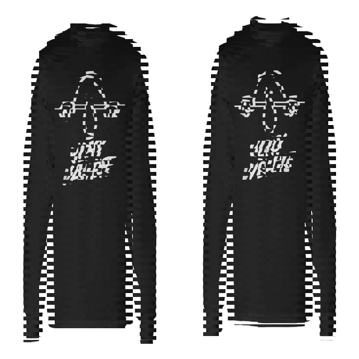 Kilroy Was Here 第2次世界大戦 世界初のミーム 第二次世界大戦 長袖Tシャツ